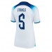 Engeland John Stones #5 Voetbalkleding Thuisshirt Dames WK 2022 Korte Mouwen